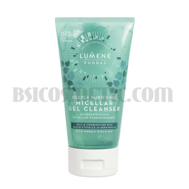 Мицеларен дълбоко почистващ гел за мазна и комбинирана кожа Lumene PUHDAS Micellar Gel Cleanser Мицеларен дълбоко почистващ гел за мазна и комбинирана кожа Lumene PUHDAS Micellar Gel Cleanser