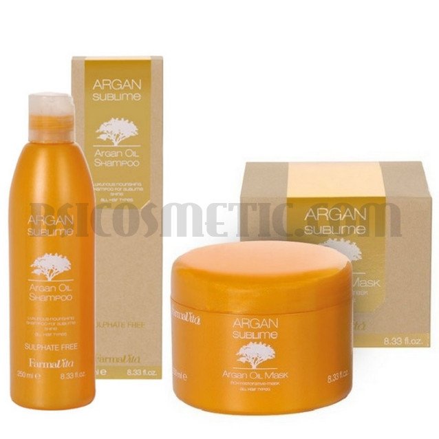 Комплект Шампоан + Маска с арганово масло FARMAVITA ARGAN SUBLIME 250мл. Комплект Шампоан + Маска с арганово масло FARMAVITA ARGAN SUBLIME 250мл.
