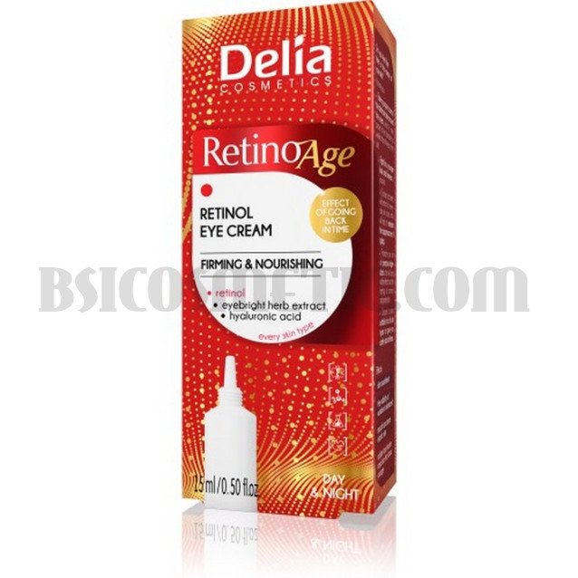 Дневeн и нощен околоочен крем за лице Delia Retino Age