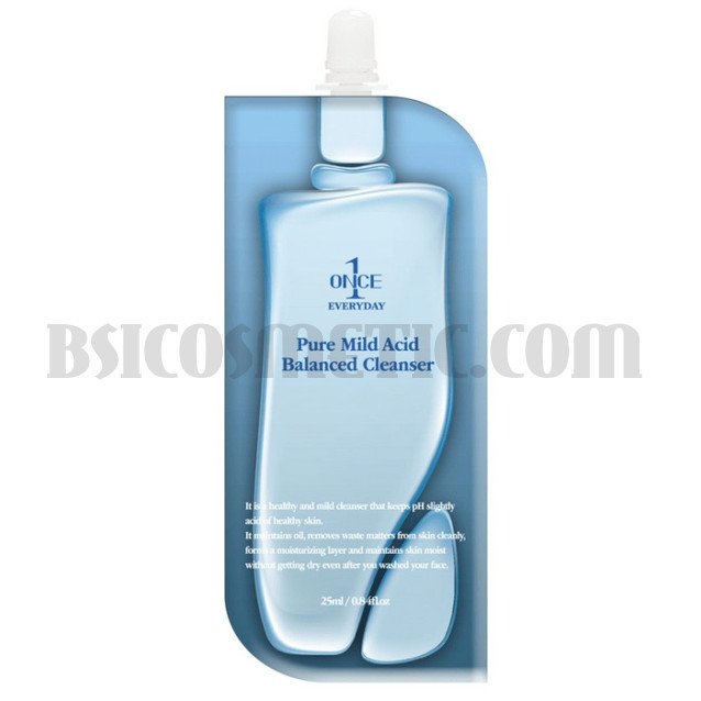 Балансиран почистващ гел с AHA киселини Chamos Once Everyday Pure Mild Acid Balanced Cleanser