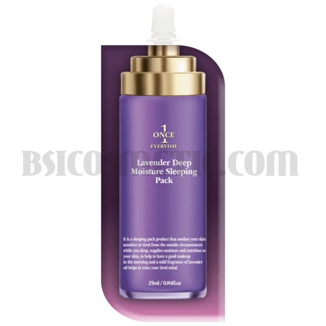 Дълбоко хидратираща и успокояваща нощна гел-маска с лавандула Chamos Once Everyday Lavender Deep Moisture Sleeping Pack