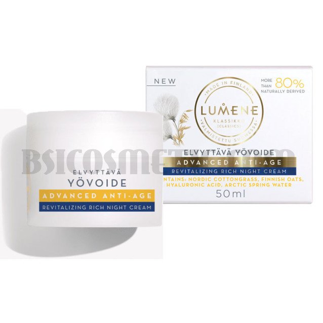 Лифтинг нощен крем с анти-ейдж ефект Lumene Klassikko Advanced Anti-age