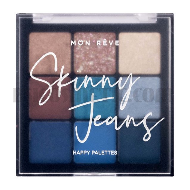 Палитра сенки за очи 9 цвята Mon Reve Skinny Jeans Happy Palettes