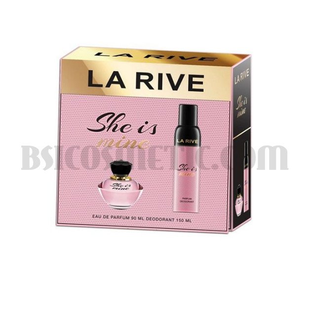 La Rive Комплект She is mine  /EDP 90 мл + дезодорант 150 мл/