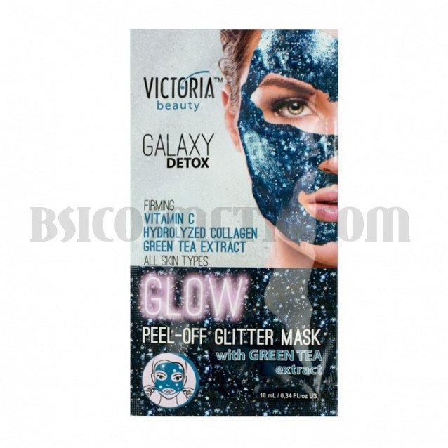 Victoria Beauty Glitter Glow синя пилинг маска със зелен чай Victoria Beauty Glitter Glow синя пилинг маска със зелен чай