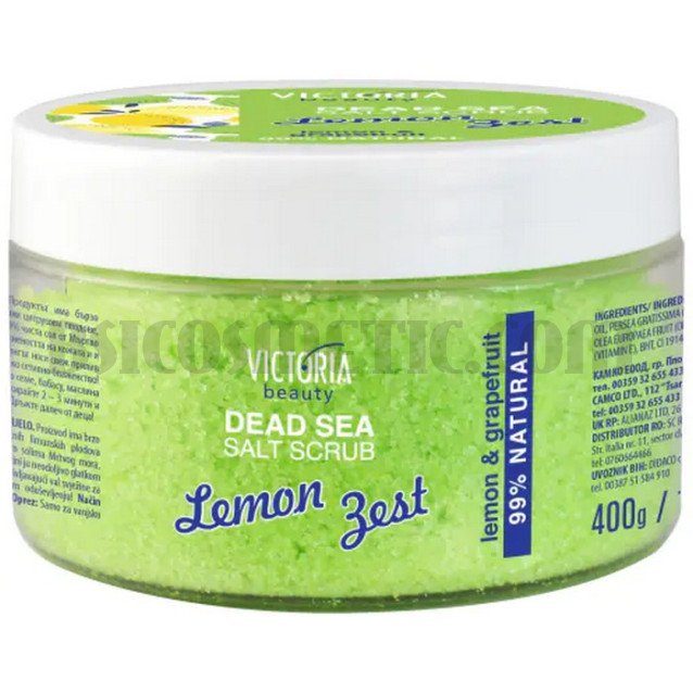 Victoria Beauty Dead Sea Скраб за лице и тяло с лимон