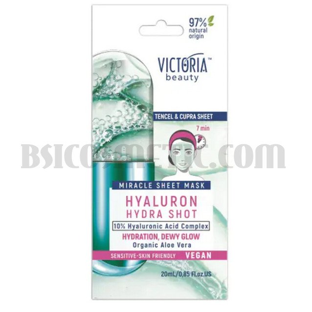 Victoria Beauty Hydra Shot Маска за лице с хиалуронов комплекс и алое вера