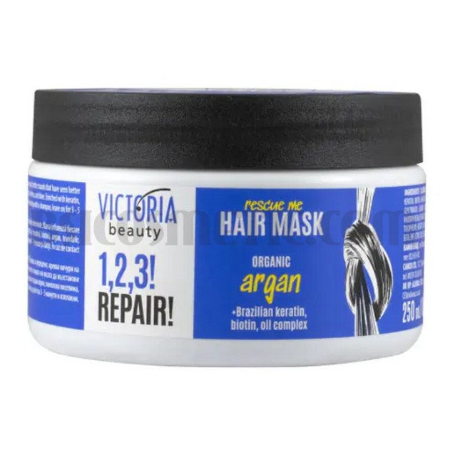 Victoria Beauty  1,2,3! REPAIR! Маска за увредена коса с арган Victoria Beauty  1,2,3! REPAIR! Маска за увредена коса с арган