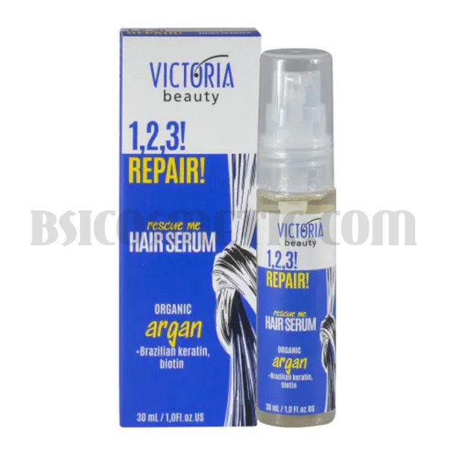 Victoria Beauty  1,2,3! REPAIR! Серум за увредена коса с арган Victoria Beauty  1,2,3! REPAIR! Серум за увредена коса с арган