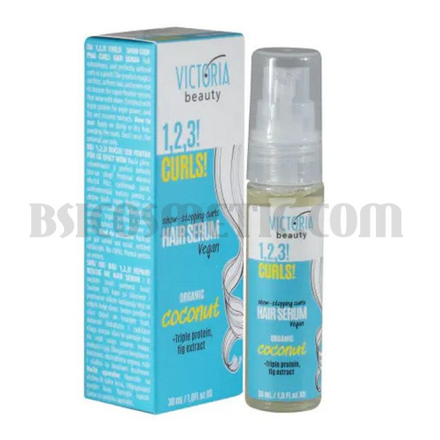 Victoria Beauty  1,2,3! CURLS! Серум за къдрава коса с кокос