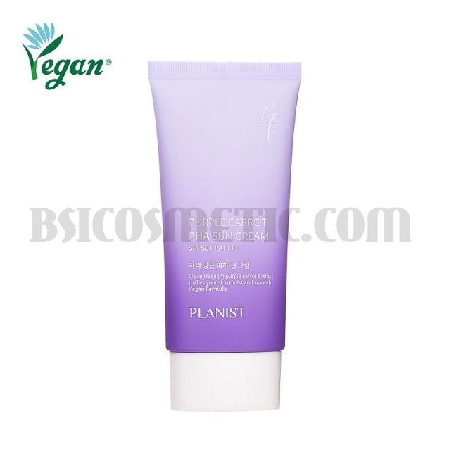 ВЕГАН Дълбоко хидратиращ слънцезащитен крем за лице с Лилав морков Doori Planist Purple Carrot PHA SPF50  PA