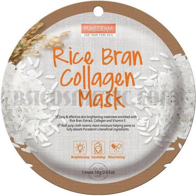 Purederm Маска за лице с оризови трици