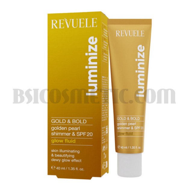 Revuele LUMINIZE Gold&Bold Glow Флуид с блясък SPF 20 Revuele LUMINIZE Gold&Bold Glow Флуид с блясък SPF 20