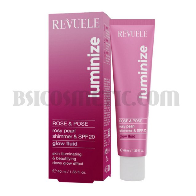 Revuele LUMINIZE Rose&Pose Glow Флуид с блясък SPF 20