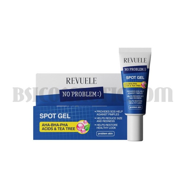 Revuele No Problem Гел-апликатор с чаено дърво и AHA/BHA/PHA киселини Revuele No Problem Гел-апликатор с чаено дърво и AHA/BHA/PHA киселини