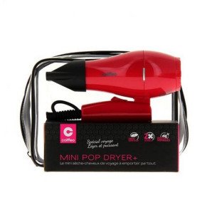 Мини сешоар за пътуване – червен Coiffeo Мини сешоар за пътуване – червен Coiffeo