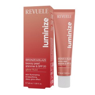 Revuele LUMINIZE Bronze&Blaze Glow Флуид с блясък SPF 20  Revuele LUMINIZE Bronze&Blaze Glow Флуид с блясък SPF 20