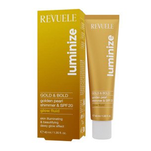 Revuele LUMINIZE Gold&Bold Glow Флуид с блясък SPF 20  Revuele LUMINIZE Gold&Bold Glow Флуид с блясък SPF 20