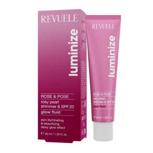 Revuele LUMINIZE Rose&Pose Glow Флуид с блясък SPF 20  Revuele LUMINIZE Rose&Pose Glow Флуид с блясък SPF 20