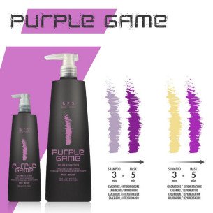 Оцветяваща маска с тонизиращо действие в пурпурно розов цвят BES Purple Game Оцветяваща маска с тонизиращо действие в пурпурно розов цвят BES Purple Game