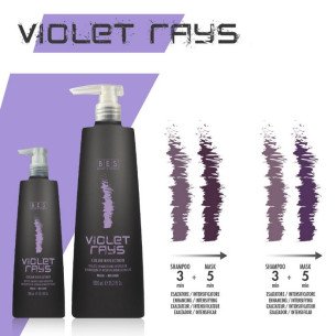 Оцветяваща маска с тонизиращо действие Виолет Bes Violet Rays Оцветяваща маска с тонизиращо действие Виолет Bes Violet Rays