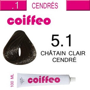 Coiffeo - 5.1 Светло кестеняво пепеливо 100мл. Coiffeo - 5.1 Светло кестеняво пепеливо 100мл.