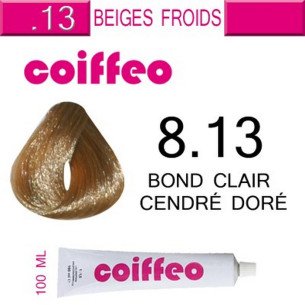 Coiffeo - 8.13 Златно пепелно светло русо 100мл. Coiffeo - 8.13 Златно пепелно светло русо 100мл.