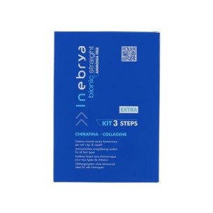 Комплект за трайно изправяне с кератин и колаген Inebrya Bionic Straight 3 Steps