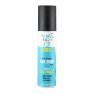 Victoria Beauty  1,2,3! CURLS! Термозащитен лосион за къдрава коса с кокос Victoria Beauty  1,2,3! CURLS! Термозащитен лосион за къдрава коса с кокос