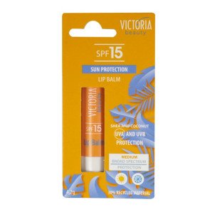 Victoria Beauty Слънцезащитен балсам за устни SPF15 Victoria Beauty Слънцезащитен балсам за устни SPF15