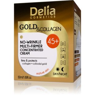 Delia Gold & Collagen 45+  Крем против бръчки 50 мл Delia Gold & Collagen 45+  Крем против бръчки 50 мл