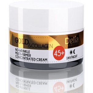 Delia Gold & Collagen 45+  Крем против бръчки 50 мл Delia Gold & Collagen 45+  Крем против бръчки 50 мл