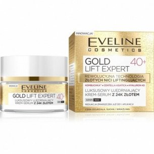 Eveline Gold Lift Expert 40+ СТЯГАЩ ДНЕВЕН/НОЩЕН КРЕМ-СЕРУМ ЗА ЛИЦЕ Eveline Gold Lift Expert 40+ СТЯГАЩ ДНЕВЕН/НОЩЕН КРЕМ-СЕРУМ ЗА ЛИЦЕ
