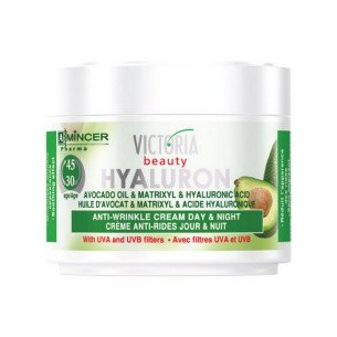 Victoria Beauty HYALURON Дневен и нощен изглаждащ крем при първа поява на бръчки, полумазен 30-45г Victoria Beauty HYALURON Дневен и нощен изглаждащ крем при първа поява на бръчки, полумазен 30-45г