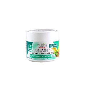 Victoria Beauty COLLAGEN DETOX Дневен и нощен крем за лице с матриксил и конопено масло 60-75г Victoria Beauty COLLAGEN DETOX Дневен и нощен крем за лице с матриксил и конопено масло 60-75г
