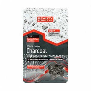 Beauty Formulas Дълбоко почистваща пилинг маска за лице с активен въглен Beauty Formulas Дълбоко почистваща пилинг маска за лице с активен въглен