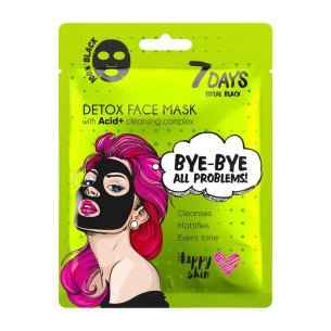 Черна хидратираща маска 7DAYS Total Black Черна хидратираща маска 7DAYS Total Black