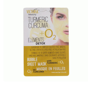 Victoria Beauty Дълбоко почистваща кислородна маска за лице с куркума „bubble“  Victoria Beauty Дълбоко почистваща кислородна маска за лице с куркума „bubble“