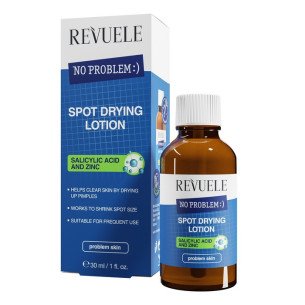 Revuele No Problem Spot Лосион за изсушаване на проблемни зони със салицилова киселина и цинк Revuele No Problem Spot Лосион за изсушаване на проблемни зони със салицилова киселина и цинк