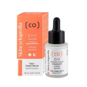 Skincyclopedia Kонцентриран овлажняващ крем-серум за лице с 3% серамиден комплекс + колоиден овес 30мл Skincyclopedia Kонцентриран овлажняващ крем-серум за лице с 3% серамиден комплекс + колоиден овес 30мл