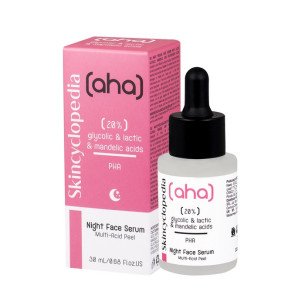 Skincyclopedia Kонцентриран серум за лице - нощен пилинг с 20% AHA кислини и полихидрокси киселини 30 мл. Skincyclopedia Kонцентриран серум за лице - нощен пилинг с 20% AHA кислини и полихидрокси киселини 30 мл.