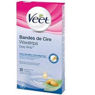 Veet Депилиращи ленти за тяло за чувствителна кожа - 20 бр. Veet Депилиращи ленти за тяло за чувствителна кожа - 20 бр.