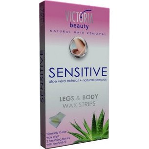 Victoria Beauty Депилиращи ленти за тяло SENSITIVE 20 бр. Victoria Beauty Депилиращи ленти за тяло SENSITIVE 20 бр.