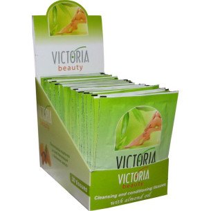 Victoria Beauty Почистващи кърпички след депилация с бадемово масло Victoria Beauty Почистващи кърпички след депилация с бадемово масло
