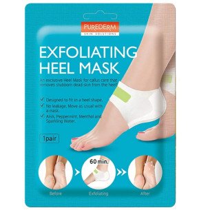Purederm Ексфолираща маска за пети с АНА млечна киселина и растителни екстракти Purederm Ексфолираща маска за пети с АНА млечна киселина и растителни екстракти