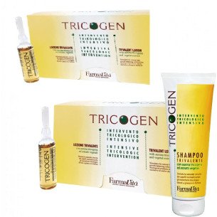 Комплект 2 кутии Ампули Farmavita Tricogen + ПОДАРЪК Шампоан Farmavita Tricogen  Комплект 2 кутии Ампули Farmavita Tricogen + ПОДАРЪК Шампоан Farmavita Tricogen