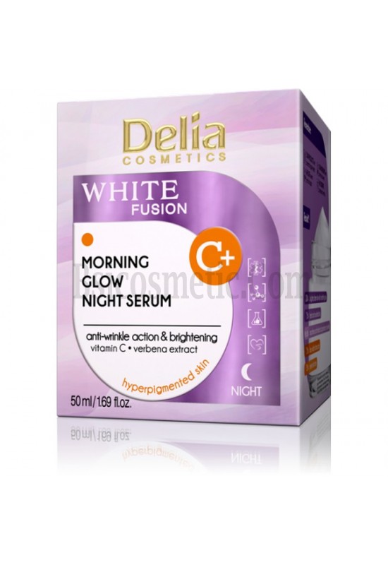 Delia White Fusion C+ Изсветляващ нощен крем за лице 50 мл