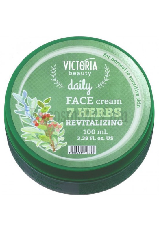 Victoria Beauty Дневен крем за лице 7 билки - 100 мл