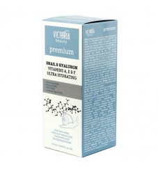 Victoria Beauty Хидратиращ дневен крем 25+ с охлюв, хиалурон и витамини А, Е и F  50 мл.