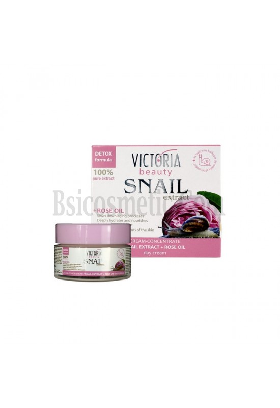 Victoria Beauty Snail Extract Дневен крем за лице Охлювен екстракт и розово масло 50 мл